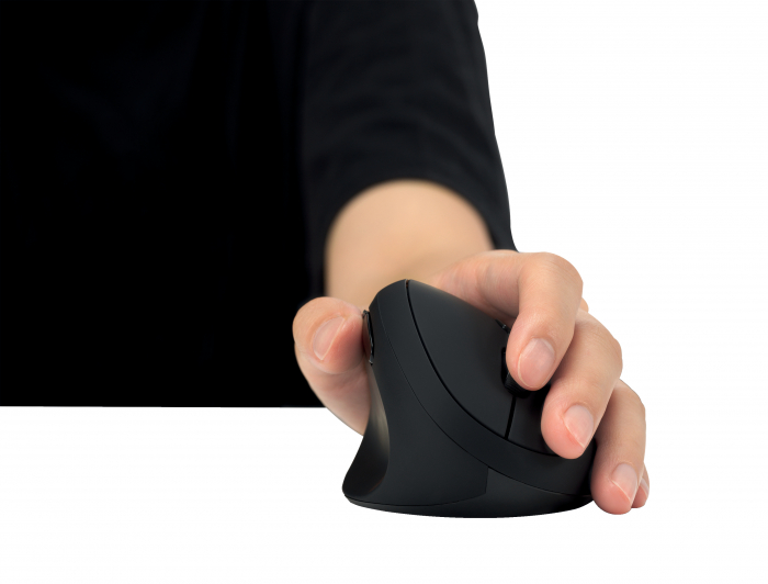 Mouse vertical Kensington ProFit, conexiune wireless, pentru mana stanga, negru [3]