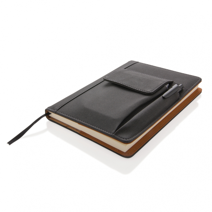 Agenda multifunctionala A5 cu buzunar pentru telefon si coperta PU [4]