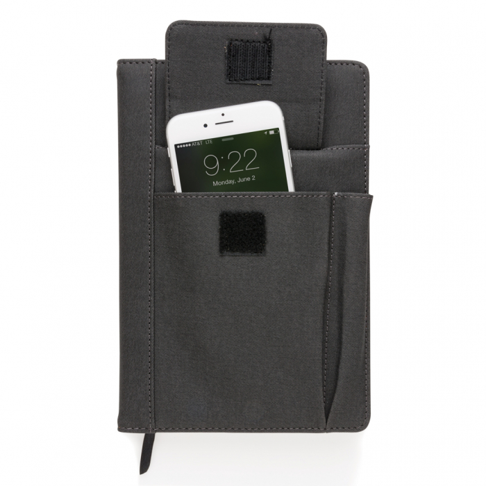 Agenda multifunctionala A5 cu buzunar pentru telefon si coperta PU [8]