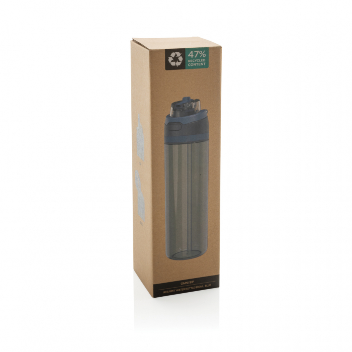 Sticla Omni Sip rPET reciclata 800 ml cu capac blocabil dual-access [12]