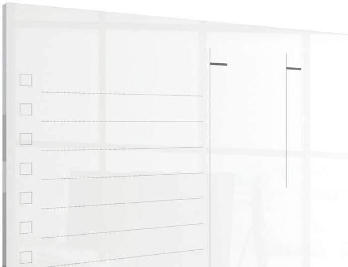 Organizator NOBO Impression Pro, saptamanal, sticla, pentru birou, 43x56 cm, marker inclus [2]