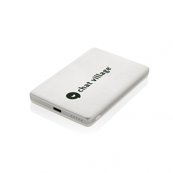 Powerbank magnetic 5.000 mAh RCS aluminiu reciclat, incarcare wireless 5W, Orion [9]
