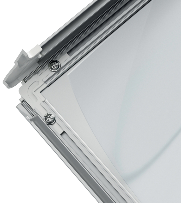 Panou dublu stradal NOBO Premium Plus, in forma de A, cu click, aluminiu, A1, gri [5]