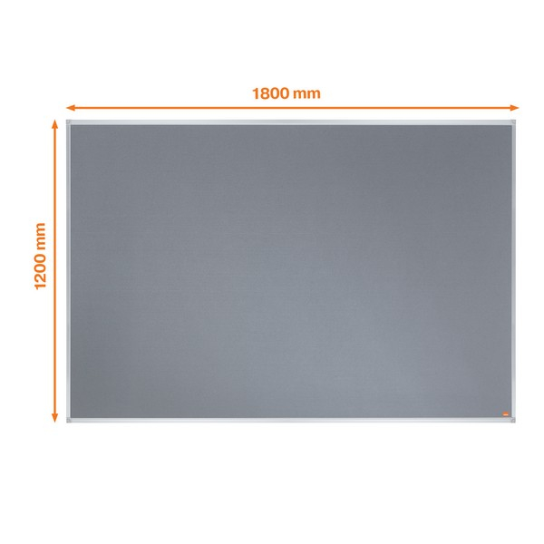 Panou NOBO Essentials, material textil, 180x120 cm, gri [4]