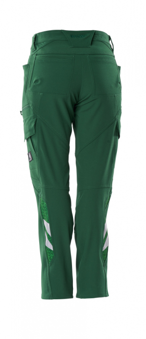 Pantaloni elastici cu buzunare pe coapse [12]