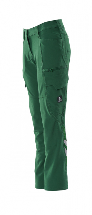 Pantaloni elastici cu buzunare pe coapse [5]