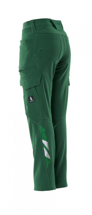 Pantaloni elastici cu buzunare pe coapse [9]