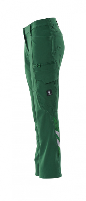 Pantaloni elastici cu buzunare pe coapse [6]