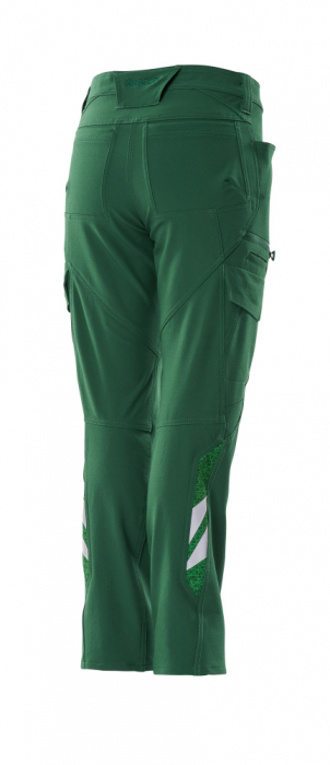 Pantaloni elastici cu buzunare pe coapse [15]