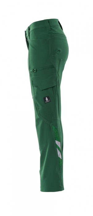 Pantaloni elastici cu buzunare pe coapse [7]