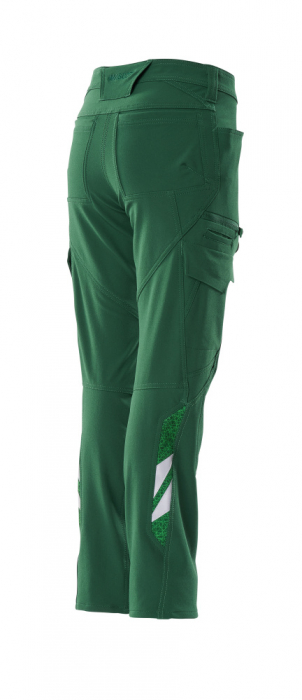 Pantaloni elastici cu buzunare pe coapse [16]