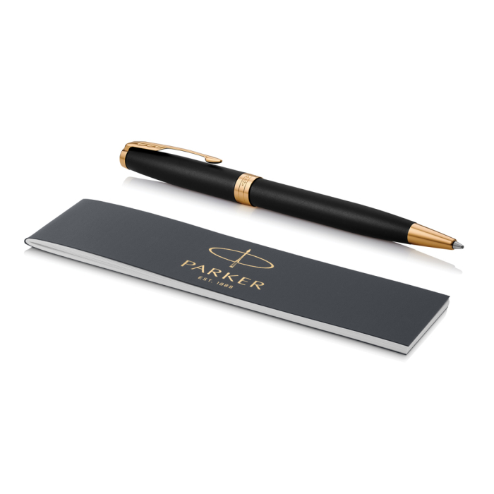 Pix Parker SONNET Matte Black, finisaj paladiu, cutie cadou [4]