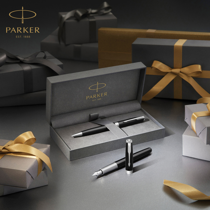 Pix Parker SONNET Matte Black, finisaj paladiu, cutie cadou [7]