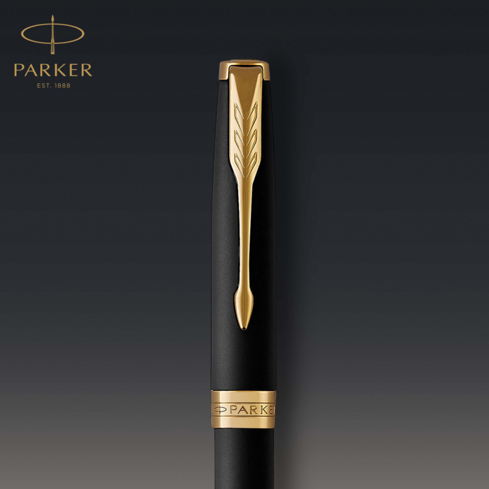 Pix Parker SONNET Matte Black, finisaj paladiu, cutie cadou [8]