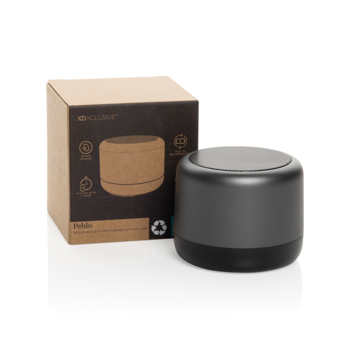 Boxa wireless Peblo RCS 3W, Bluetooth 5.3, USB-C, baterie detasabila 3. [3]