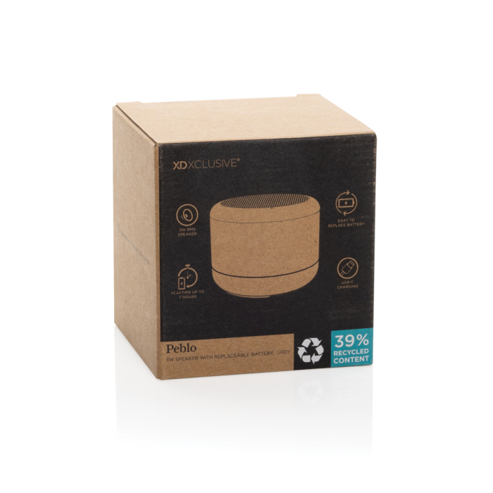 Boxa wireless Peblo RCS 3W, Bluetooth 5.3, USB-C, baterie detasabila 3. [13]