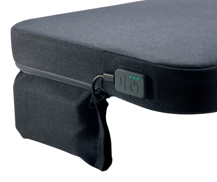 Pernuta ergonomica Leitz Ergo iComfi, pentru scaun, cu incalzire, spuma 5 cm, gri-carbune [4]