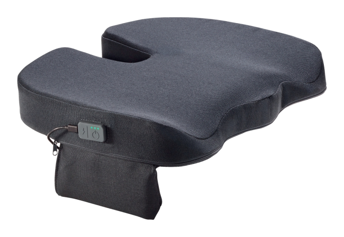 Pernuta ergonomica Leitz Ergo iComfi, pentru scaun, cu incalzire, spuma 7 cm, gri-carbune [2]