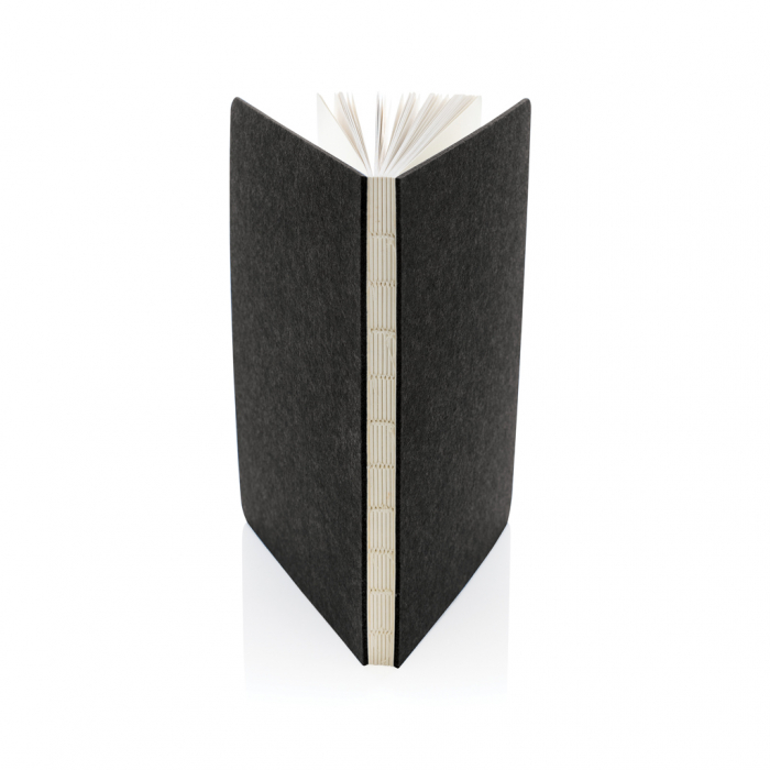 Agenda A5 Phrase din fetru reciclat GRS – 192 pagini dictando albe, eco-friendly [6]