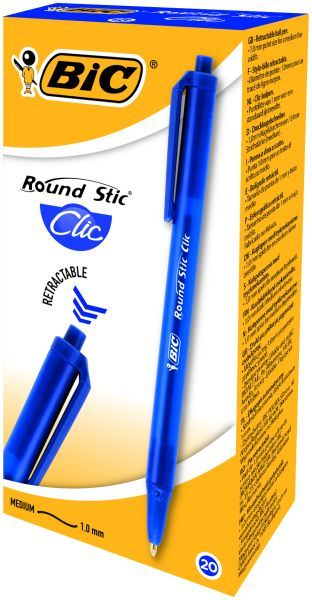 Pix Bic Round Stic Clic, albastru [2]