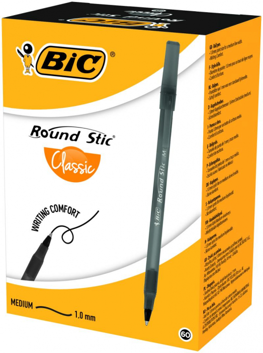 Pix Bic Round Stic, negru [2]
