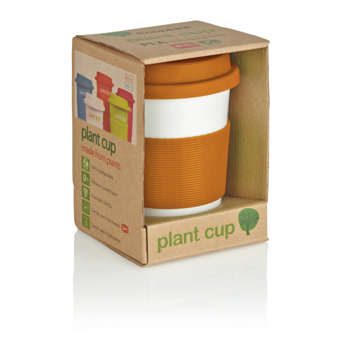 Cana cafea PLA 350 ml eco-friendly cu capac silicon [4]