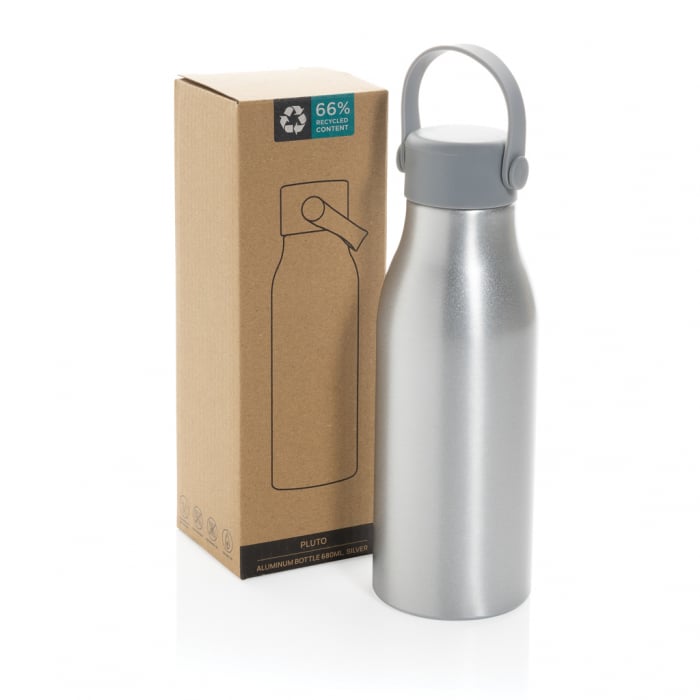 Sticla Pluto aluminiu reciclat 680 ml antiscurgere, maner tip curea [9]
