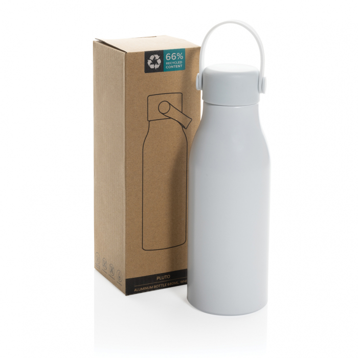 Sticla Pluto aluminiu reciclat 680 ml antiscurgere, maner tip curea [9]