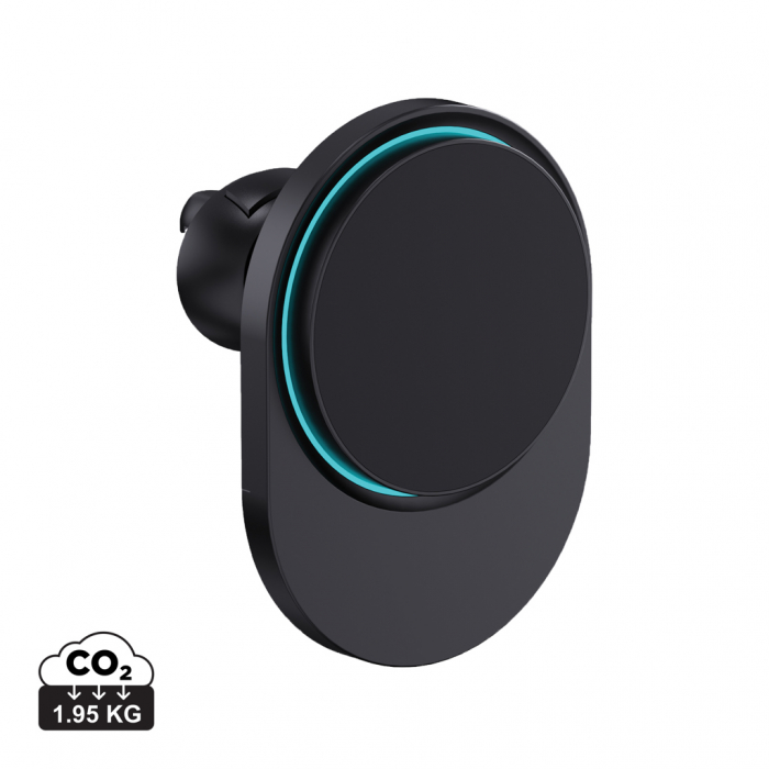 Suport auto magnetic incarcare wireless 15W, ABS reciclat RCS, PowerCruze [1]