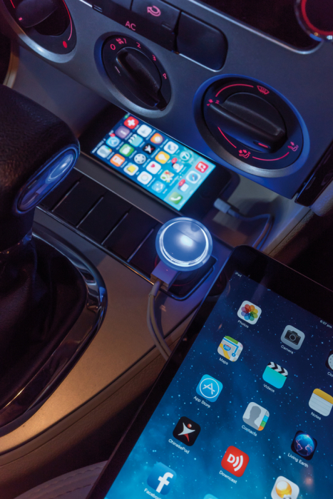 Incarcator auto dual USB 5V/2.1A cu LED [10]