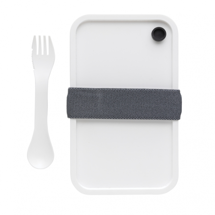 Caserola de pranz din PP cu spork, 0.8L practica si rezistenta [9]
