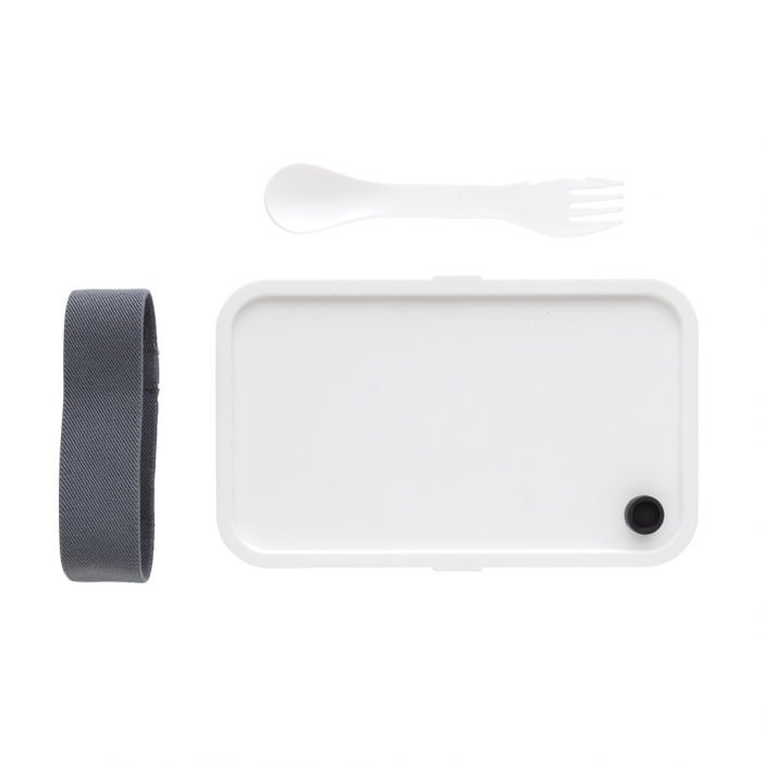Caserola de pranz din PP cu spork, 0.8L practica si rezistenta [8]