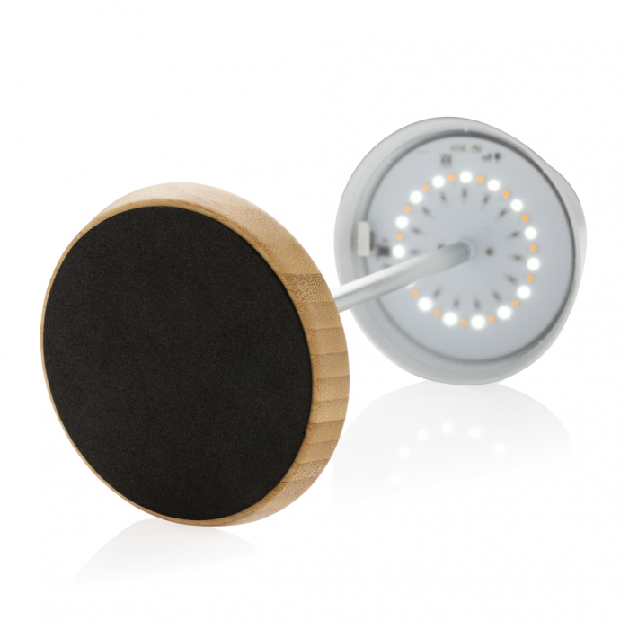 Lampa de masa Pure Glow din ABS reciclat si bambus FSC® – reincarcabila USB-C [4]