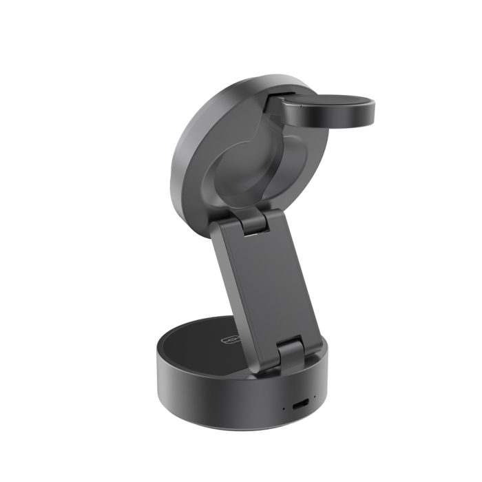 Incarcator wireless Quantum RCS 3-in-1 25W, pliabil, pentru telefon, AirPods si smartwatch [11]