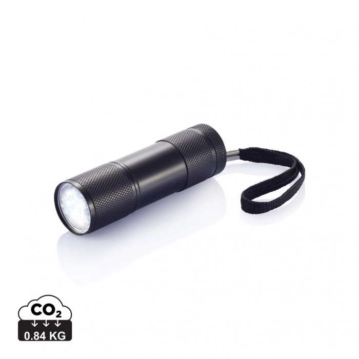 Lanterna Quattro din aluminiu cu 9 LED-uri – 30 lumeni, raza 50 m [1]