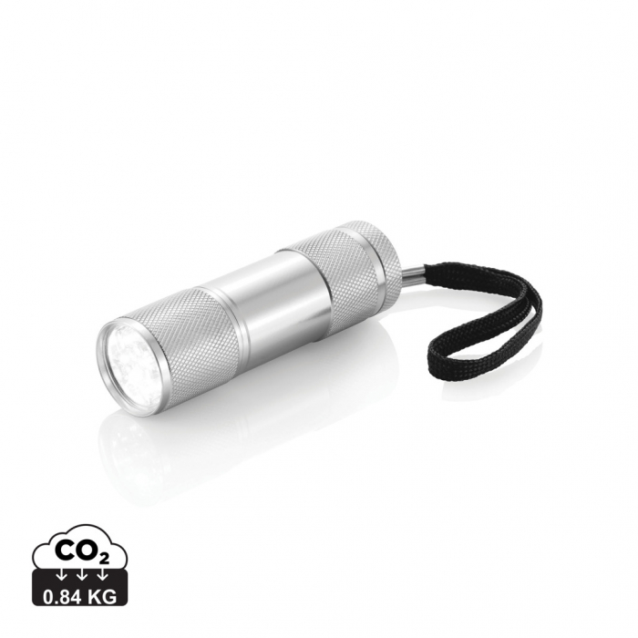 Lanterna Quattro din aluminiu cu 9 LED-uri – 30 lumeni, raza 50 m [1]