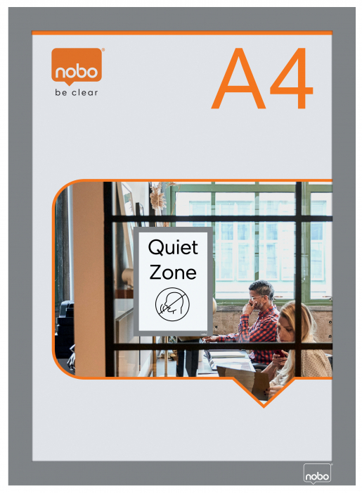 Rama auto-adeziva NOBO, magnetica, A4, 2 buc/set - Eleganta si Functionalitate [1]