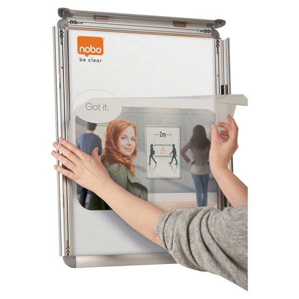 Rama pentru perete NOBO, aluminiu, cu clip, A0 [3]