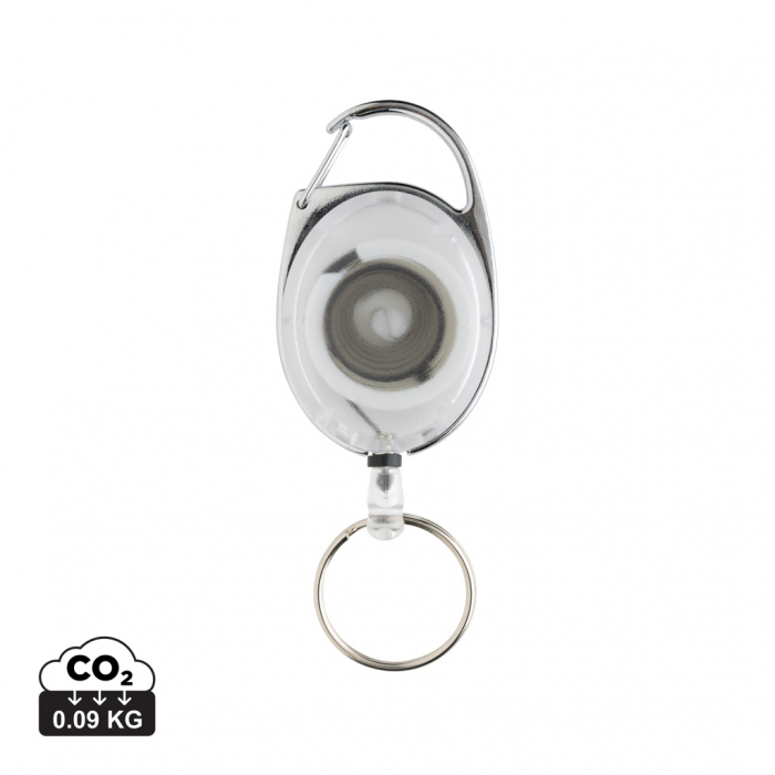 Breloc roller clip din ABS reciclat RCS cu cordon 60 cm si carabiniera [1]