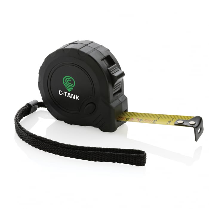 Ruleta RCS 3m/16mm cu buton oprire – ABS reciclat, banda galbena cm [7]