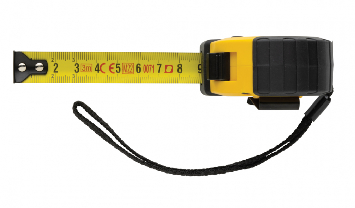 Ruleta RCS 3m/16mm cu buton oprire – ABS reciclat, banda galbena cm [5]