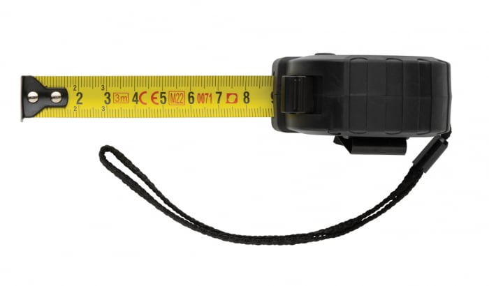 Ruleta RCS 3m/16mm cu buton oprire – ABS reciclat, banda galbena cm [5]