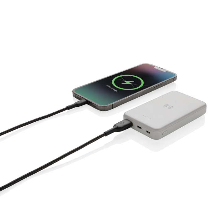 Powerbank 5.000 mAh RCS, incarcare wireless 5W, ABS reciclat [3]