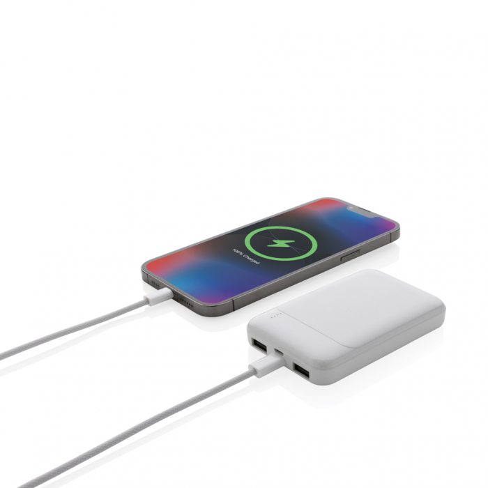 Powerbank 5.000 mAh RCS din plastic reciclat, incarcare rapida [3]