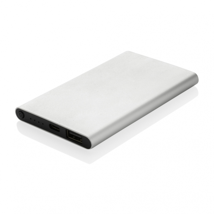 Powerbank 4.000 mAh din aluminiu si plastic reciclat RCS, incarcare rapida 10W [2]