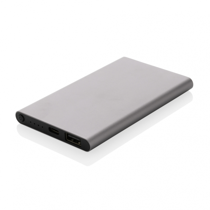 Powerbank 4.000 mAh din aluminiu si plastic reciclat RCS, incarcare rapida 10W [2]