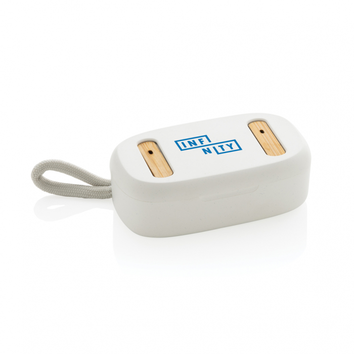 Casti wireless TWS din bambus si plastic reciclat RCS, albastrutooth 5.3 [7]