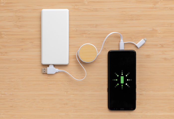 Cablu retractabil 6-in-1 Ontario RCS eco – USB-C, iOS, Micro USB [4]