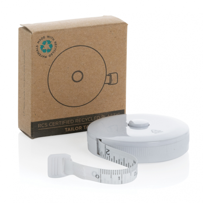 Metru de croitorie RCS din plastic reciclat 1.5m – marcaje cm/inch, retractie prin buton [6]