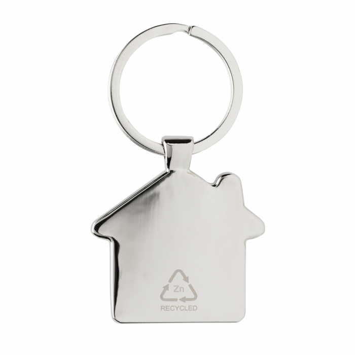 Breloc casa din aliaj de zinc reciclat RCS si bambus – eco si elegant [5]